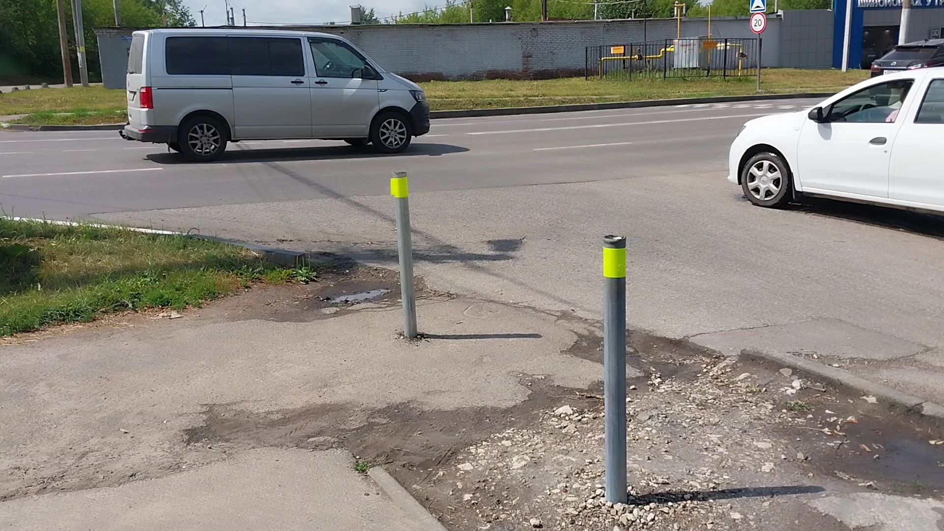 Коломна, дороги, ограждения