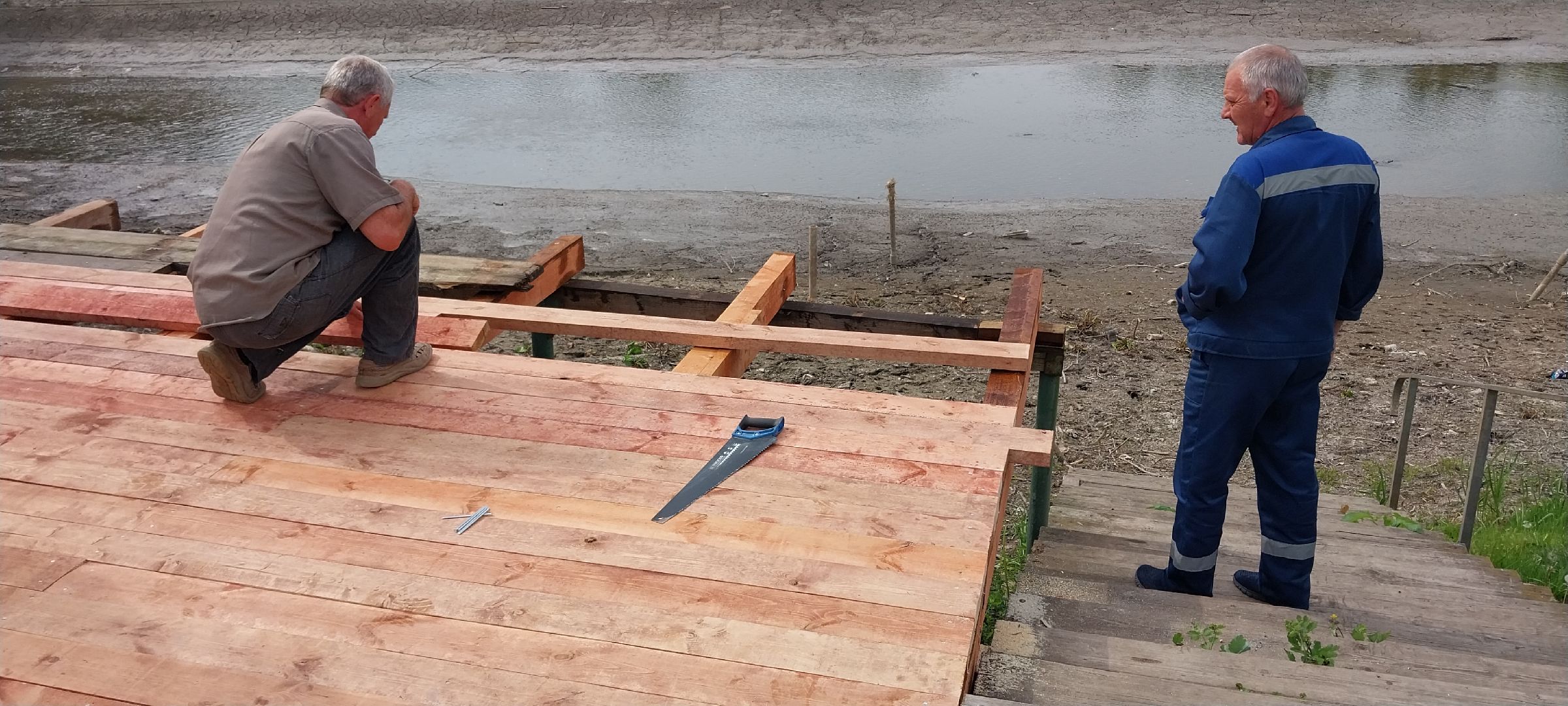 Коломна, ремонт, смотровой причал