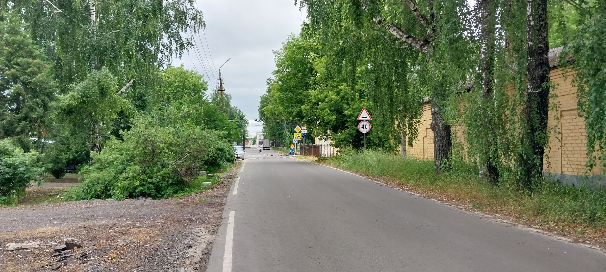 Коломна, пешеходный переход, разметка