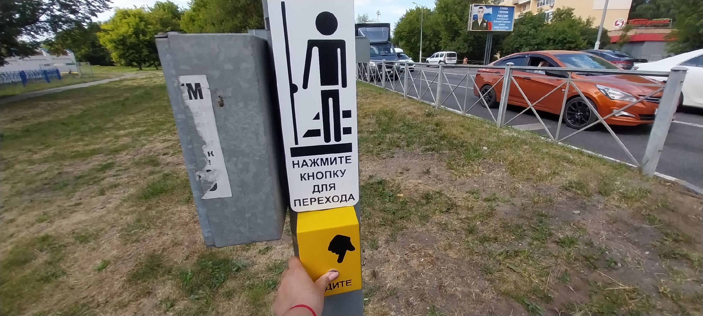 Коломна, пешеходный переход, светофор