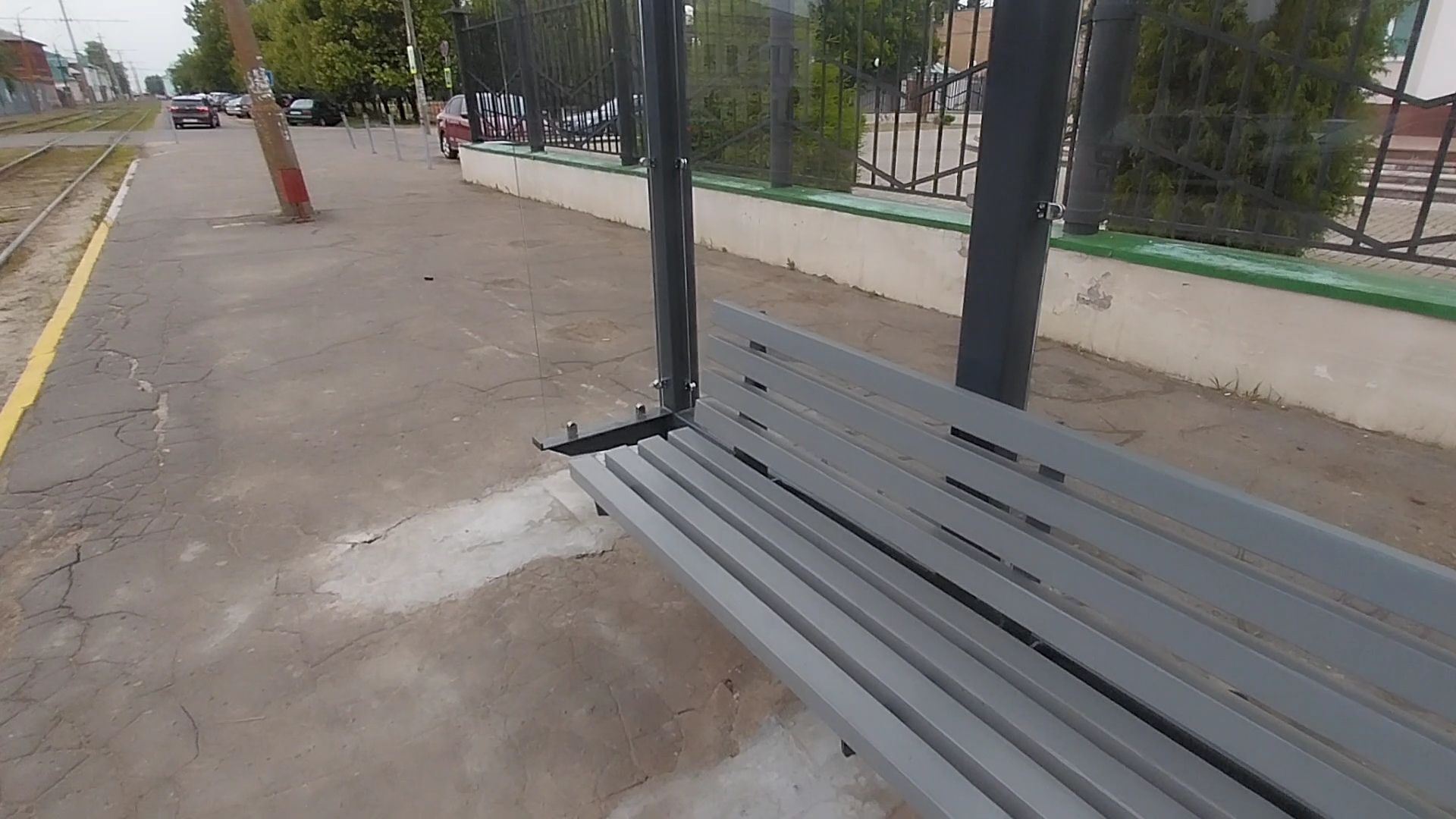 Коломна, остановка, пассажирский павильон