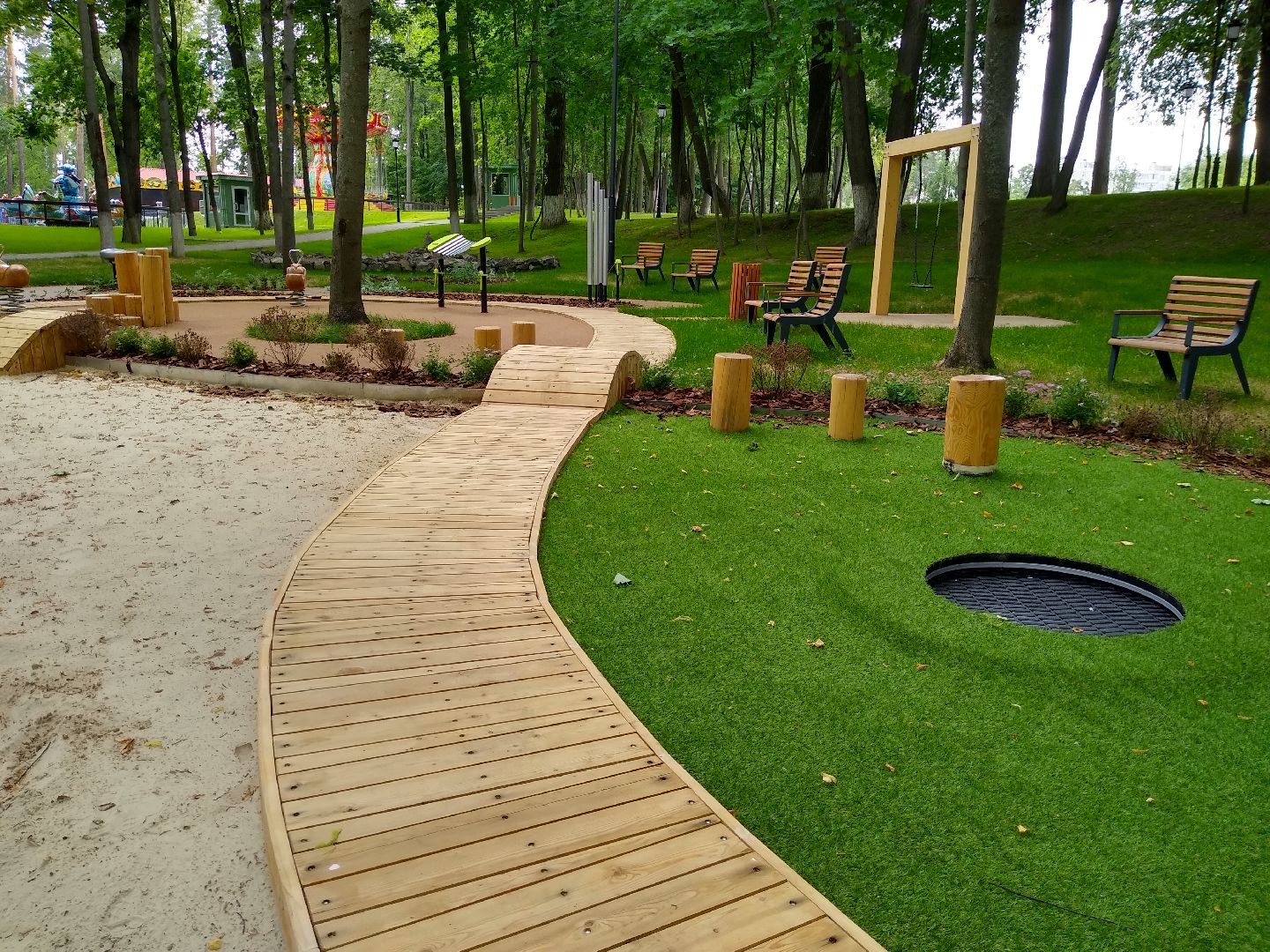 Раменское, благоустройство, парк, музыкальная площадка