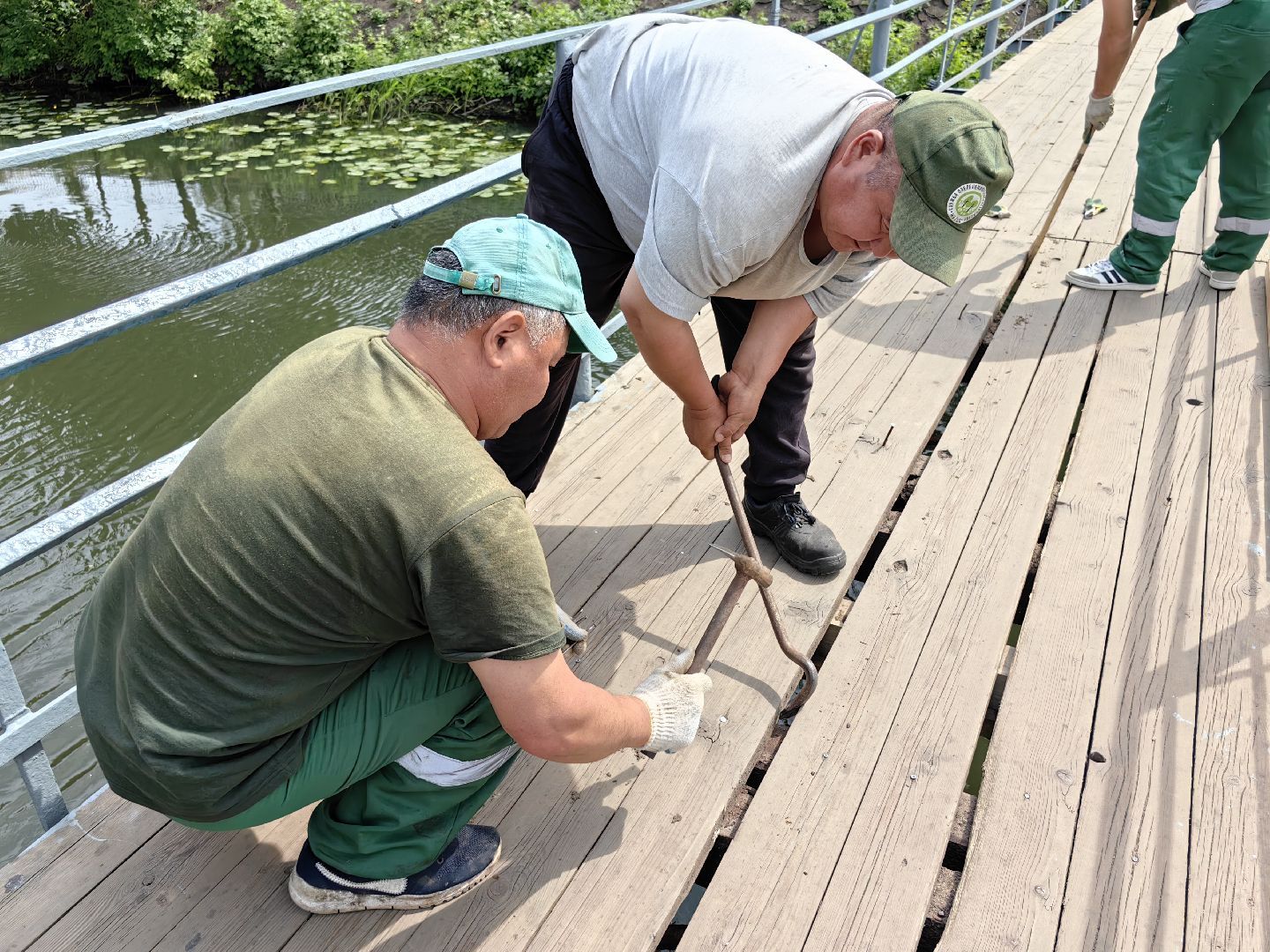 Мост, ремонт, река, благоустройство