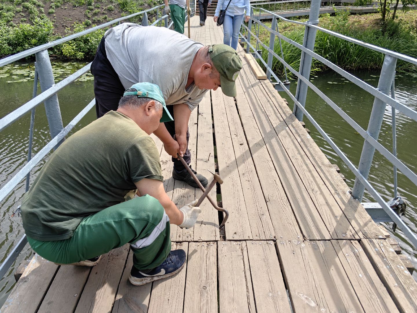 Мост, ремонт, река, благоустройство