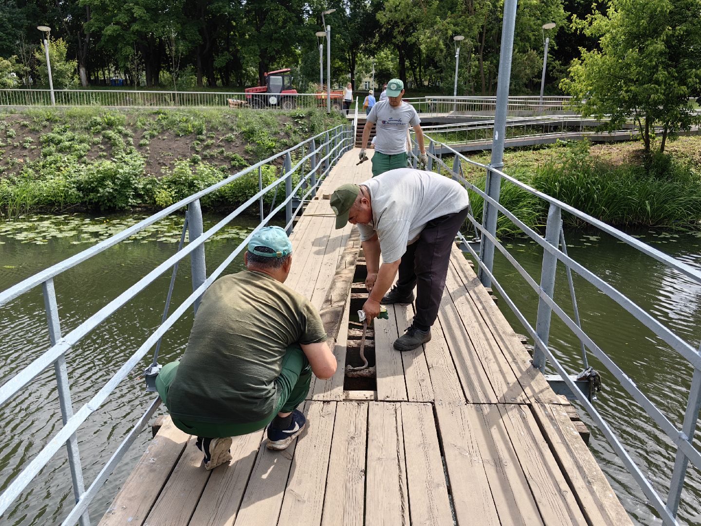 Мост, ремонт, река, благоустройство