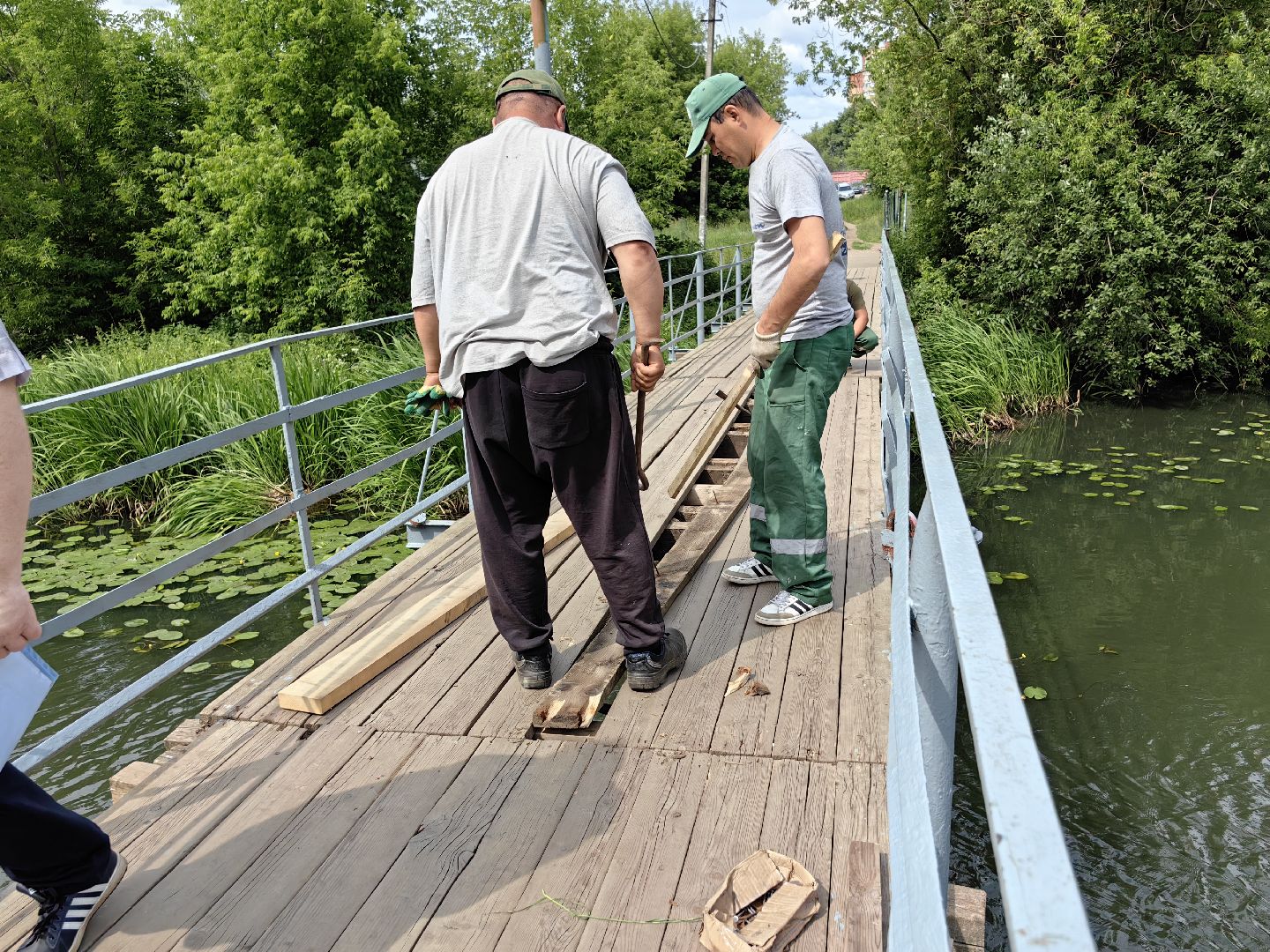 Мост, ремонт, река, благоустройство