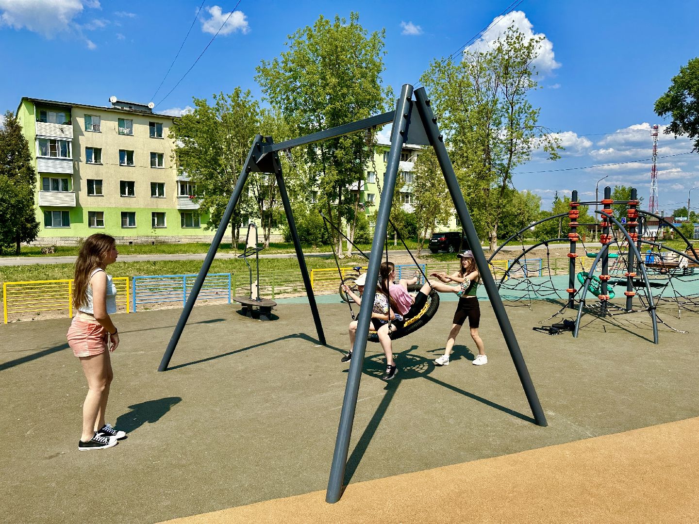 Клин, дети, детская площадка, перемены, общество