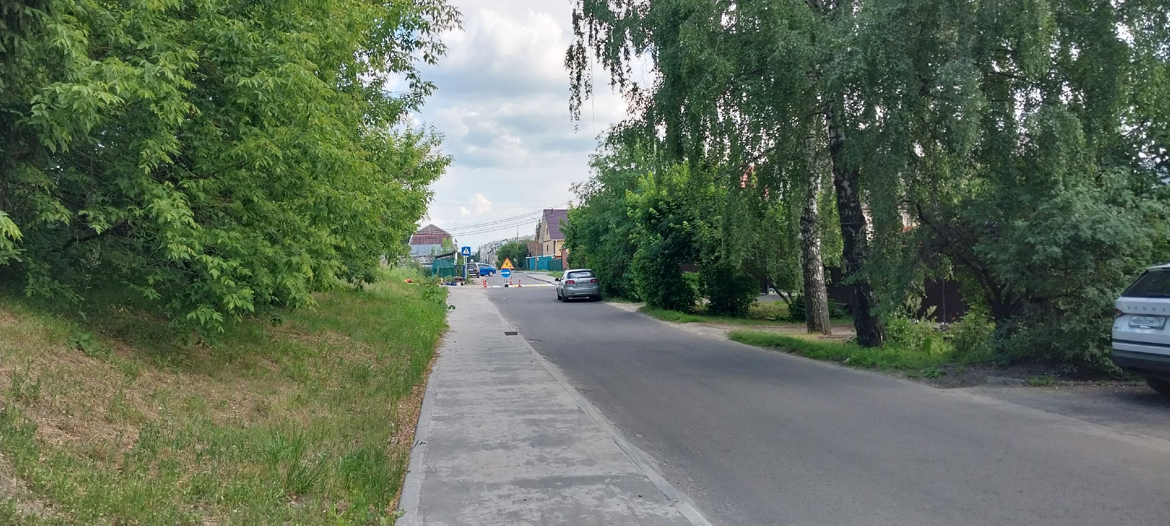 Коломна, пешеходный переход, дорожная разметка