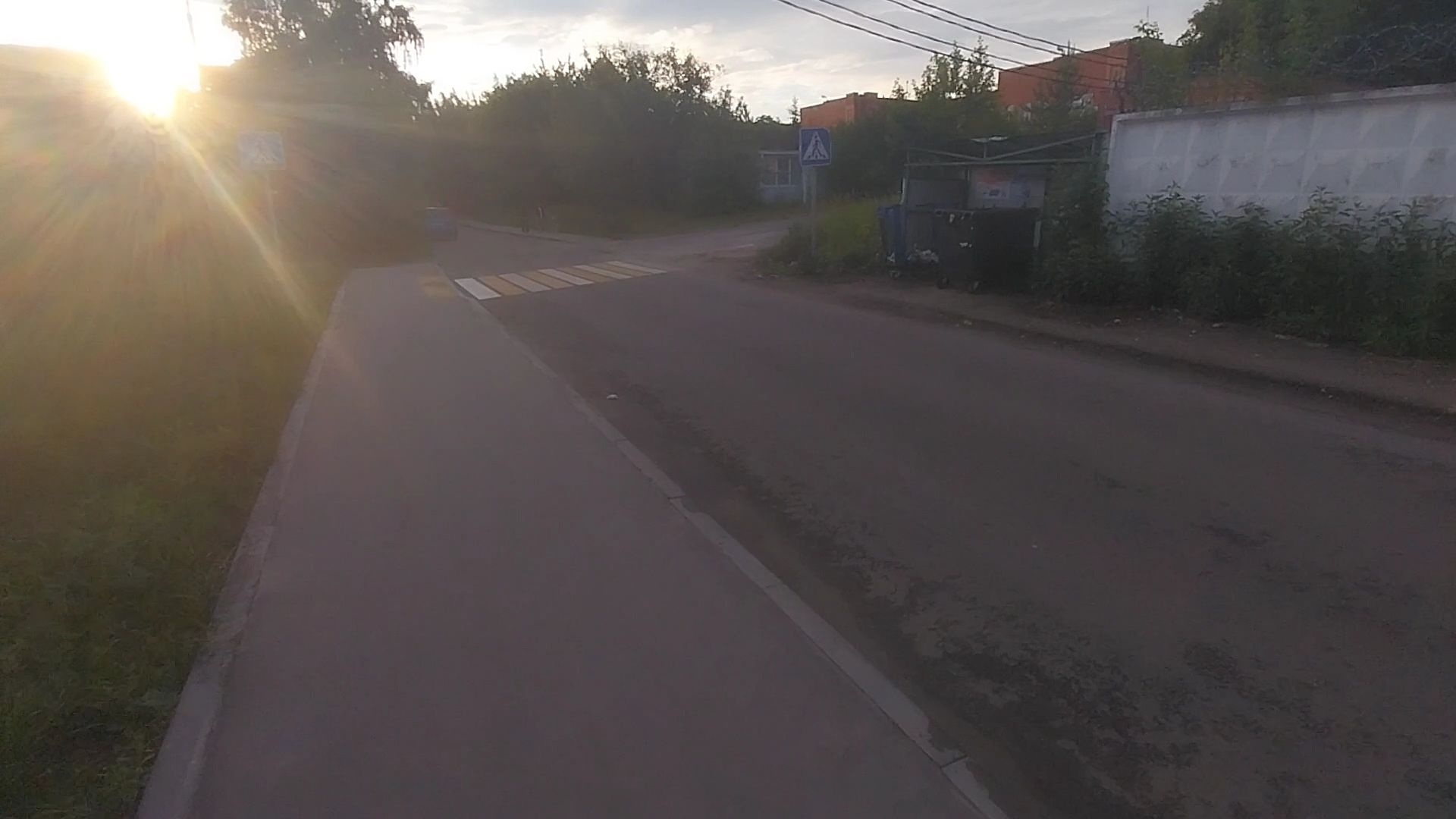 Коломна, пешеходный переход, дорожная разметка