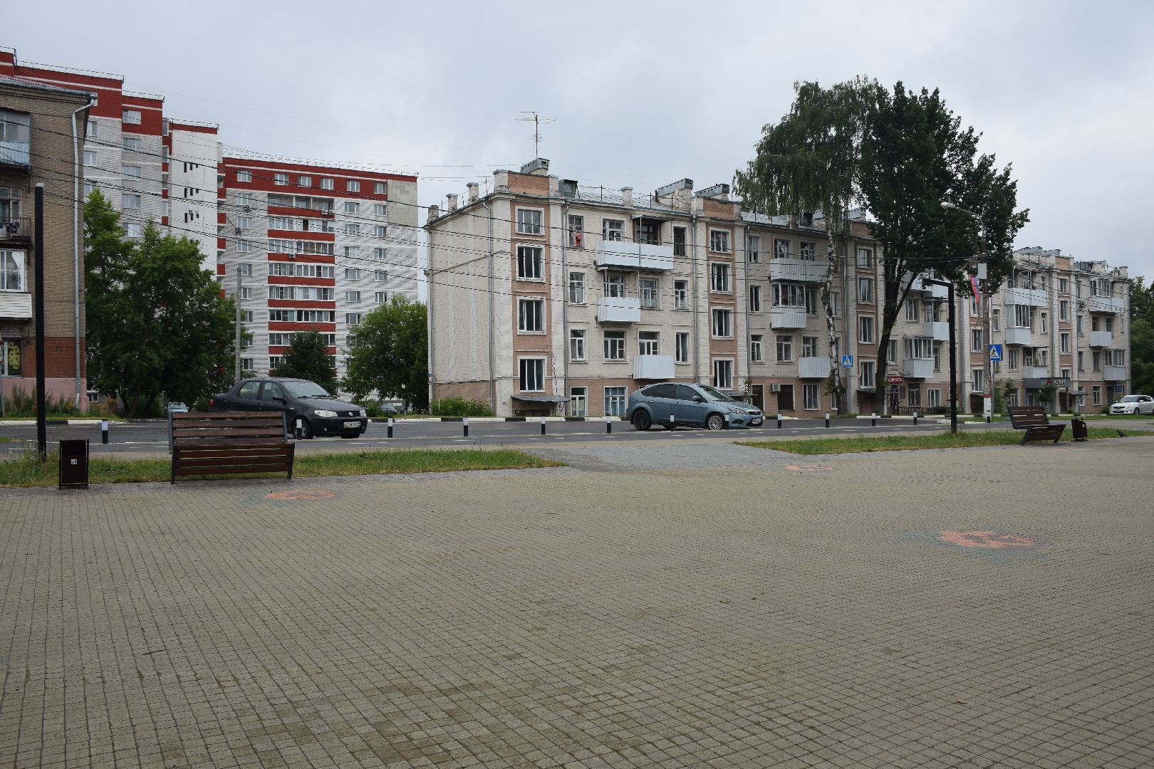 Павловский Посад, городской округ Павловский Посад, благоустройство, Октябрь, дом культуры, урны