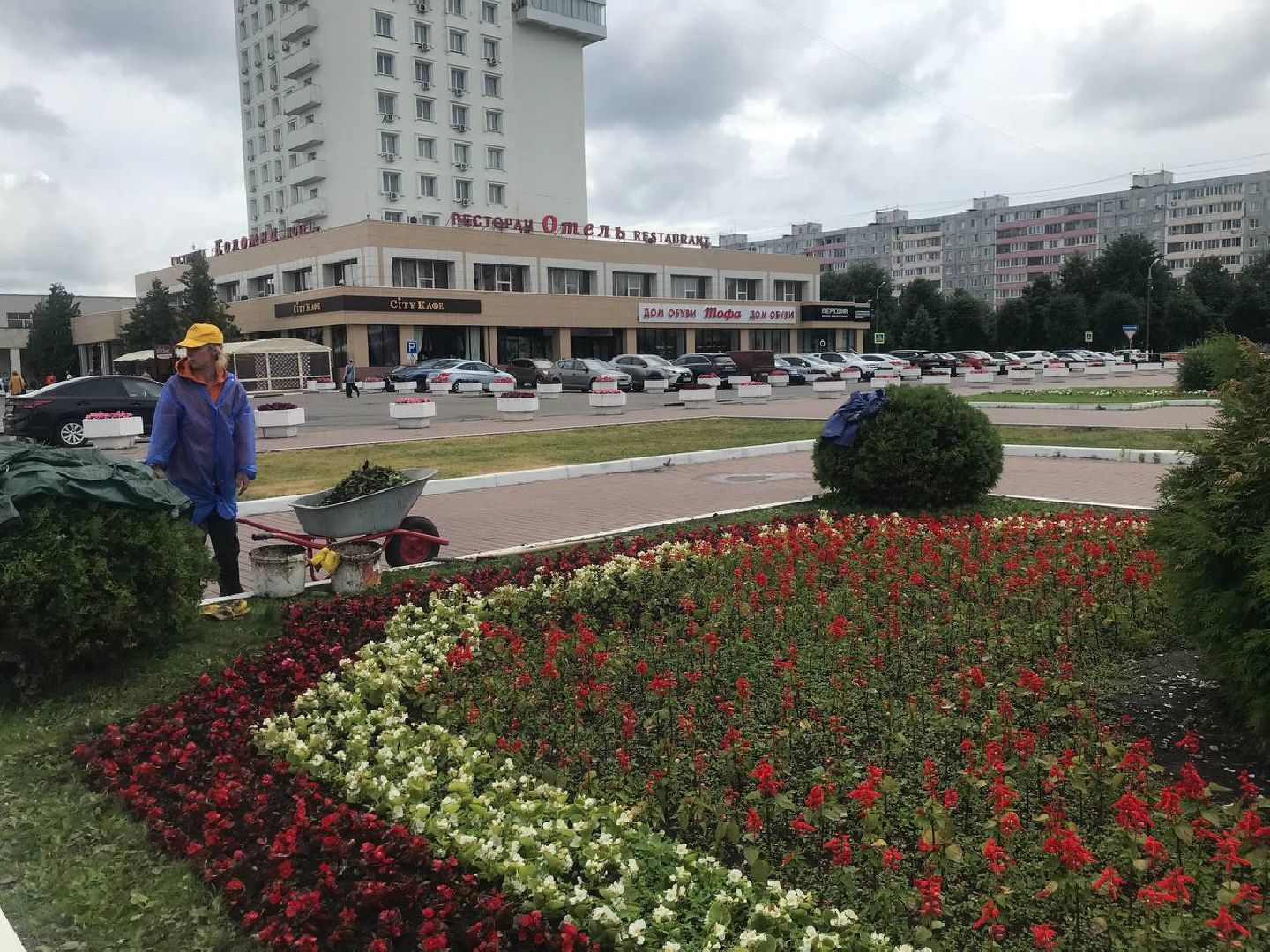 Коломна, благоустройство, высадка цветов