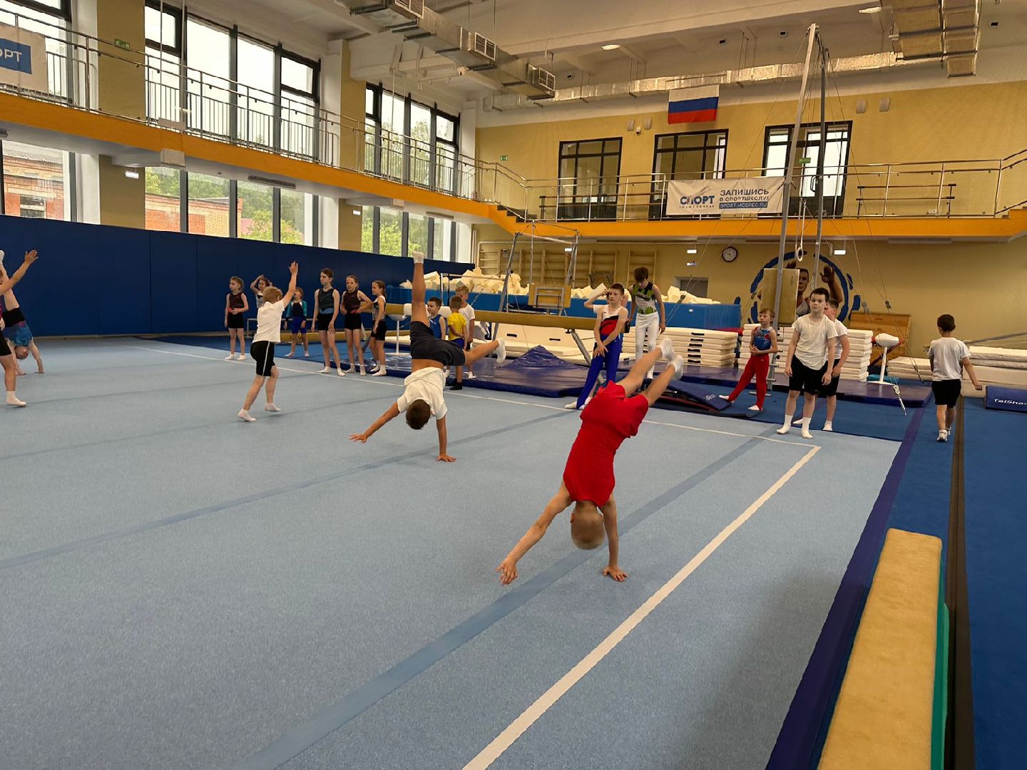 Летние спортивные сборы, спортивная гимнастика, Наро-Фоминск, акробатика