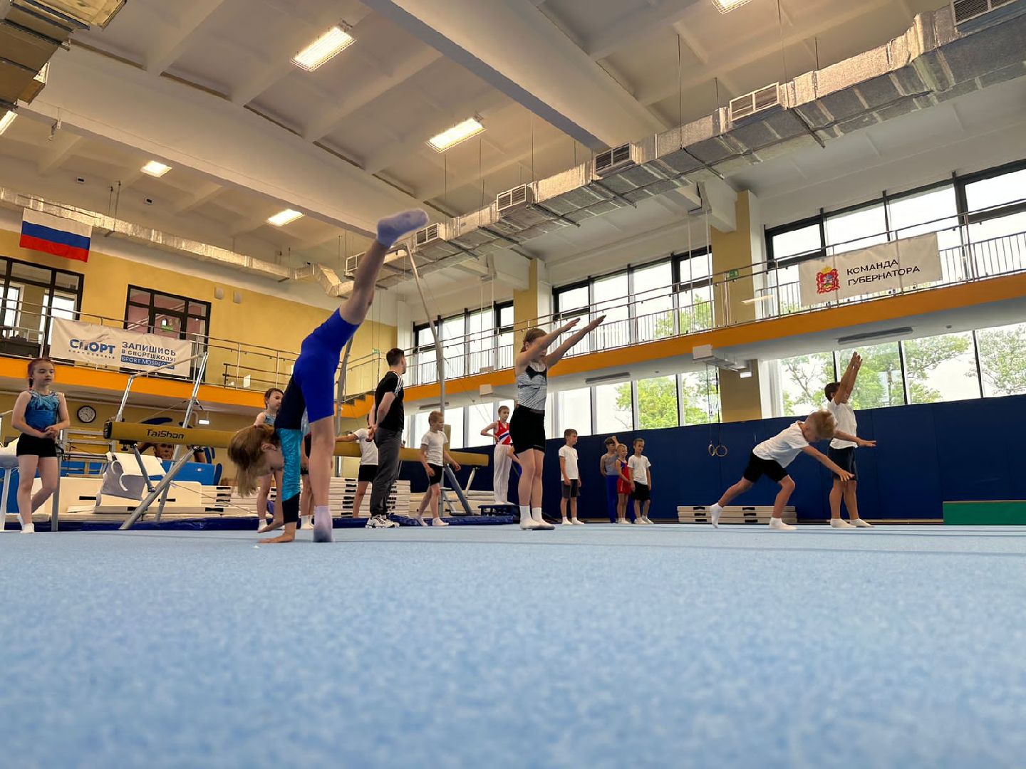 Летние спортивные сборы, спортивная гимнастика, Наро-Фоминск, акробатика