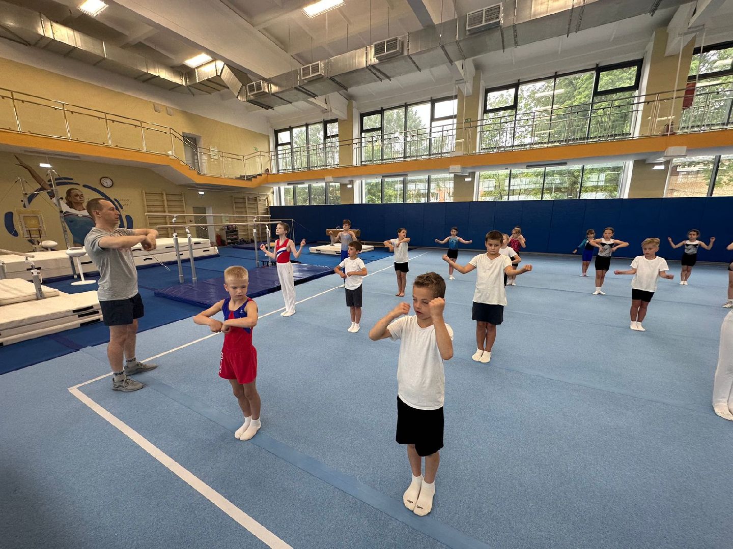 Летние спортивные сборы, спортивная гимнастика, Наро-Фоминск, акробатика