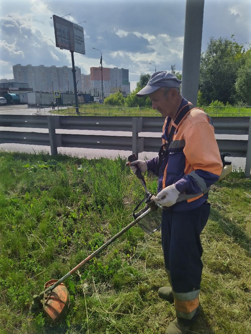 Долгопрудный, покос травы, ЖКХ, благоустройство, газон, Химки