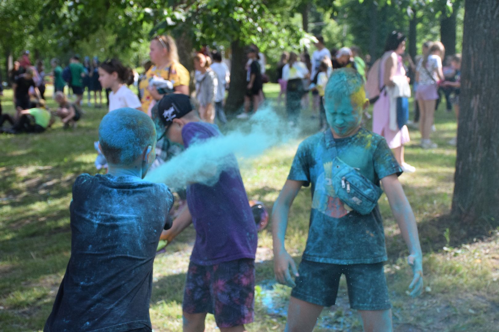 Павловский Посад, городской округ Павловский Посад, дети, праздник, холи, краски, ярко