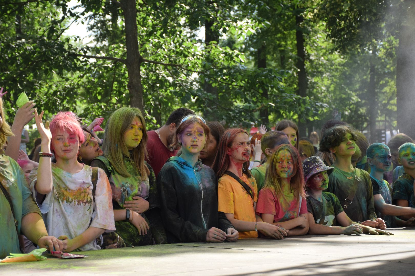 Павловский Посад, городской округ Павловский Посад, дети, праздник, холи, краски, ярко