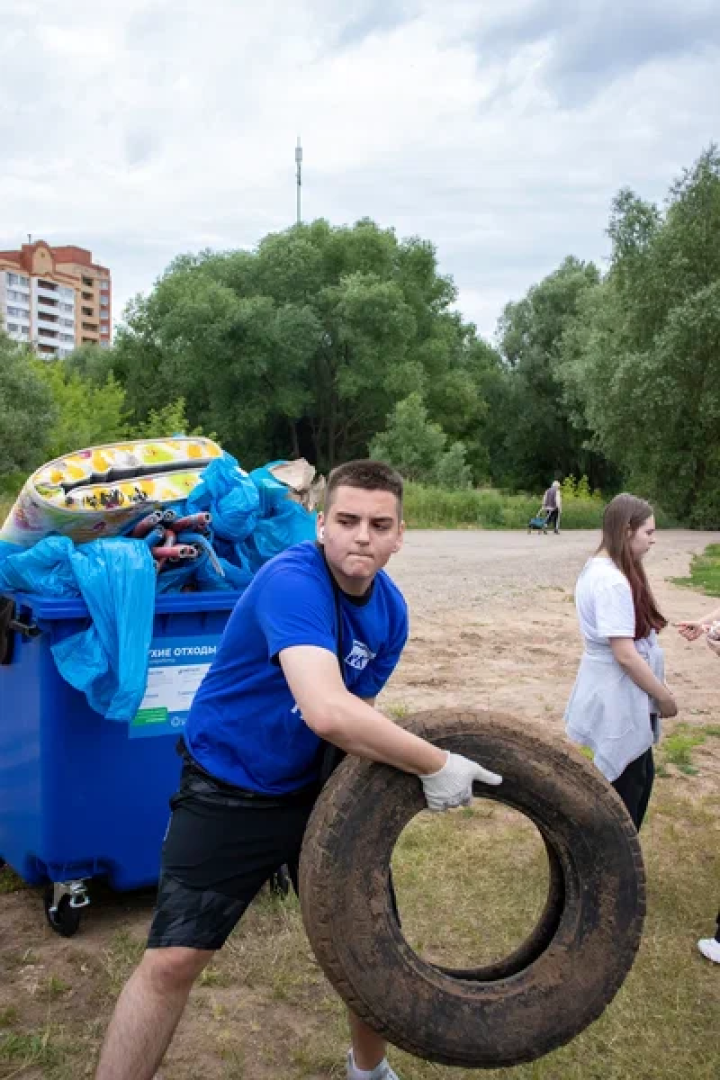 волонтёры, Подмосковья, акция, экологическая, набережная, Быковки