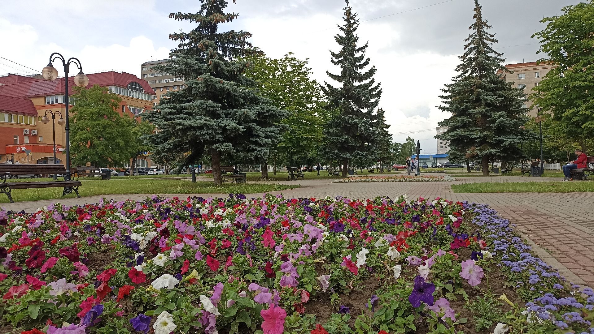 Серпухов, Подмосковье, клумбы, цветы, общественное место