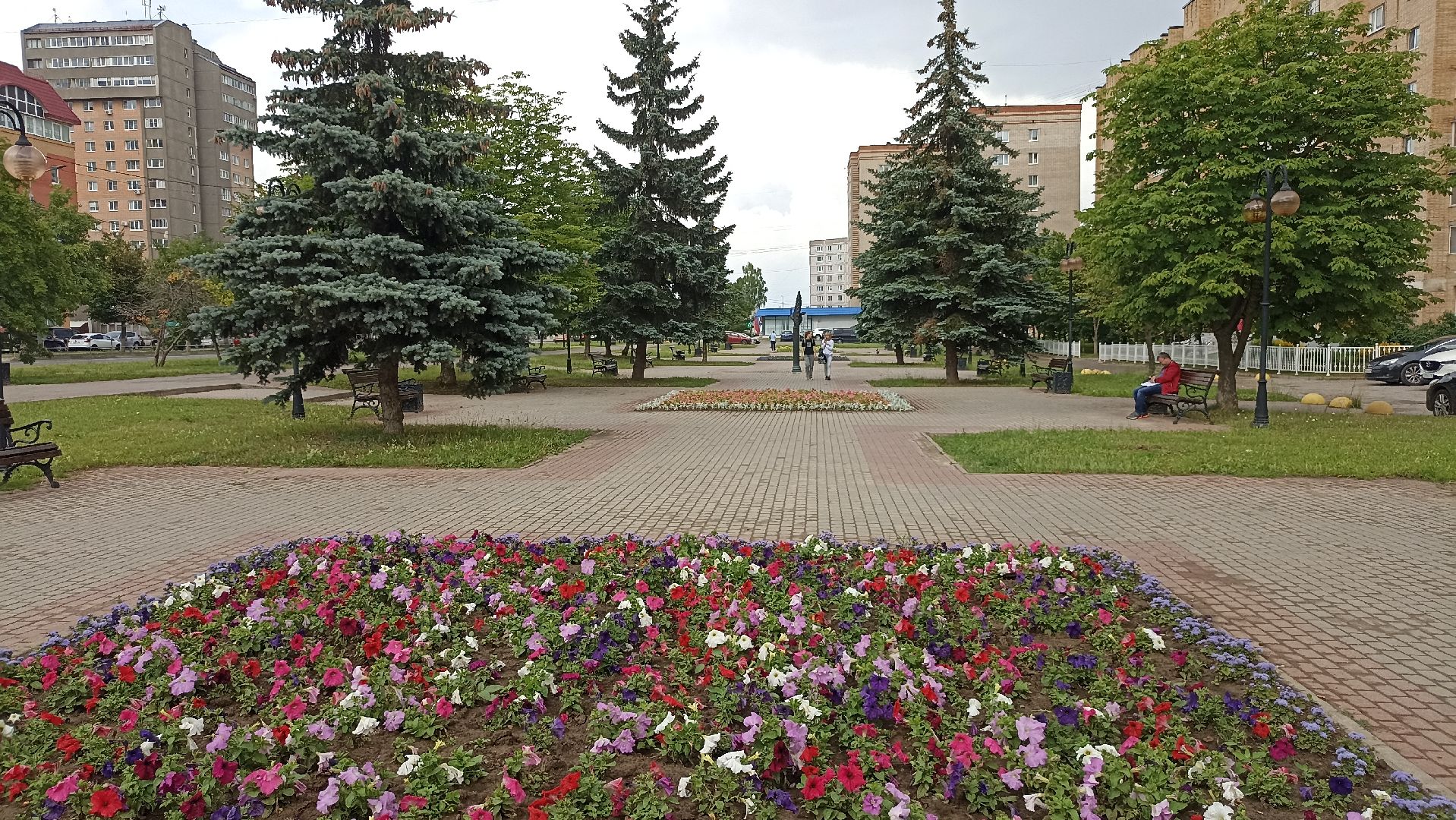 Серпухов, Подмосковье, клумбы, цветы, общественное место