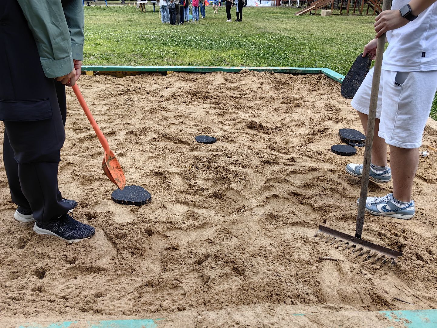 Игра, поле, лагерь, спорт, песочница