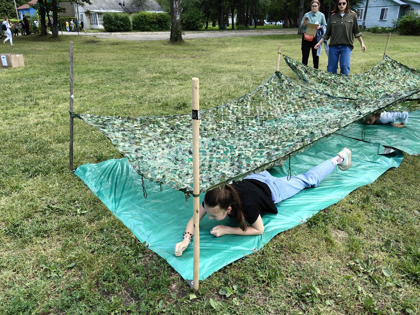 Сетка, игра, лагерь, спорт
