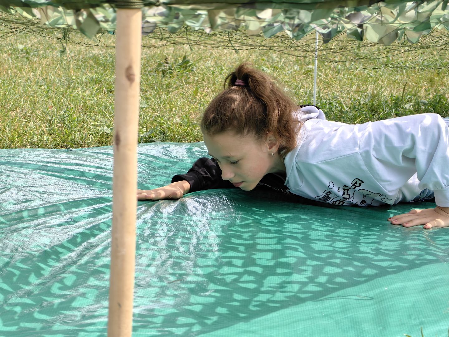 Сетка, игра, лагерь, спорт