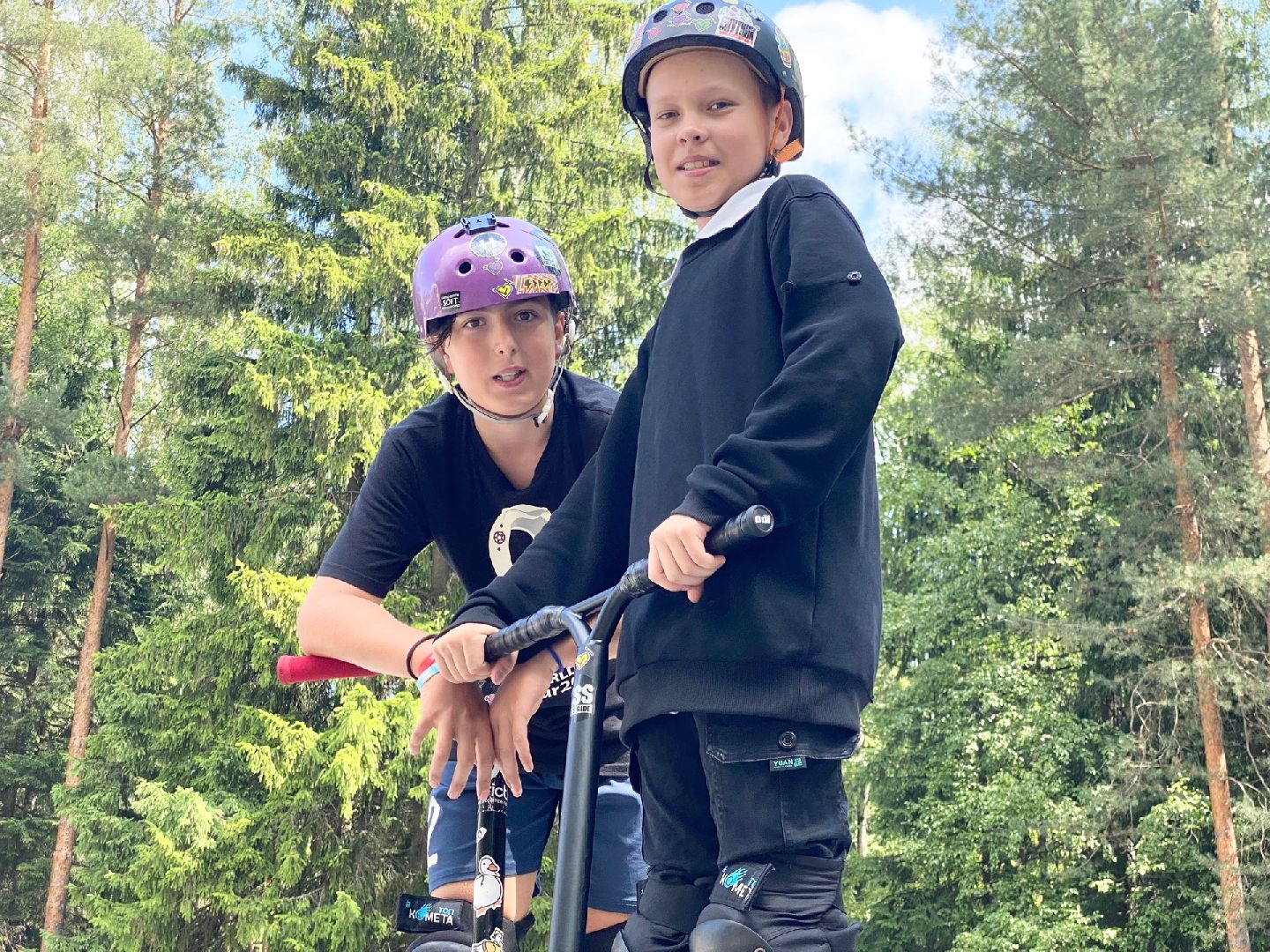 Домодедово, парк Елочки, самокат, велосипед, соревнования