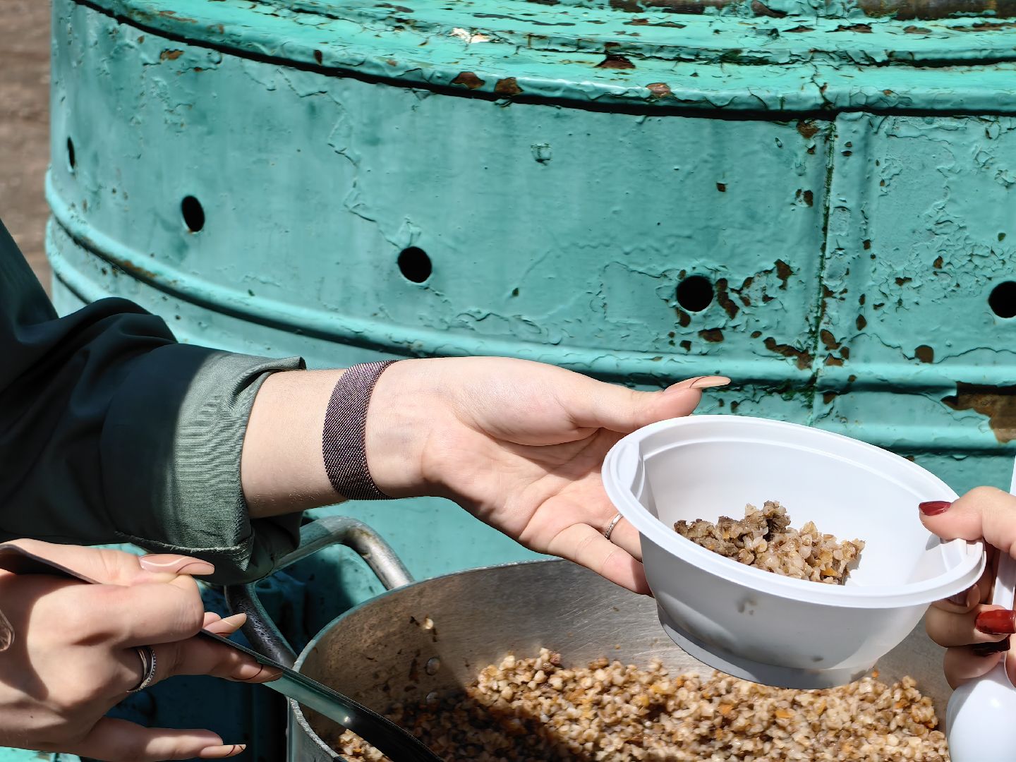 Полевая кухня, каша, гречка, лагерь, состязания, дети