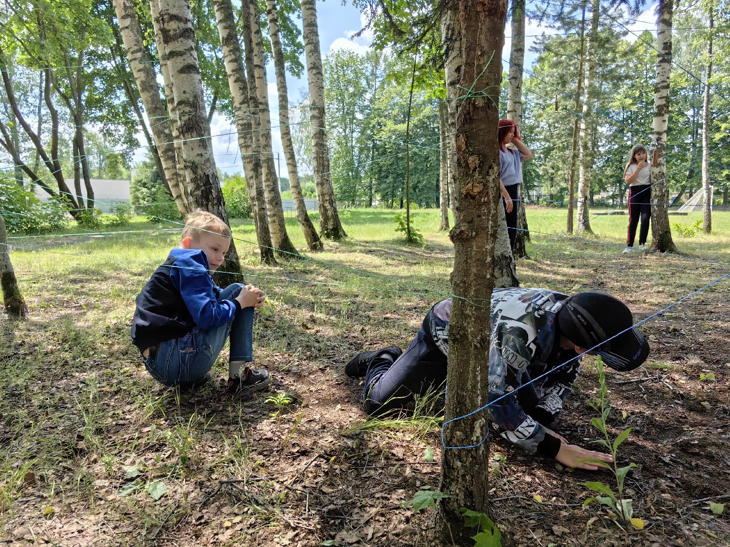 Лабиринт, игра, лагерь, испытание