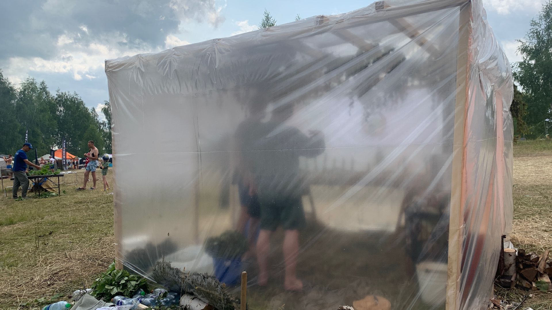 Кашира, Банный Спас, партизанская баня