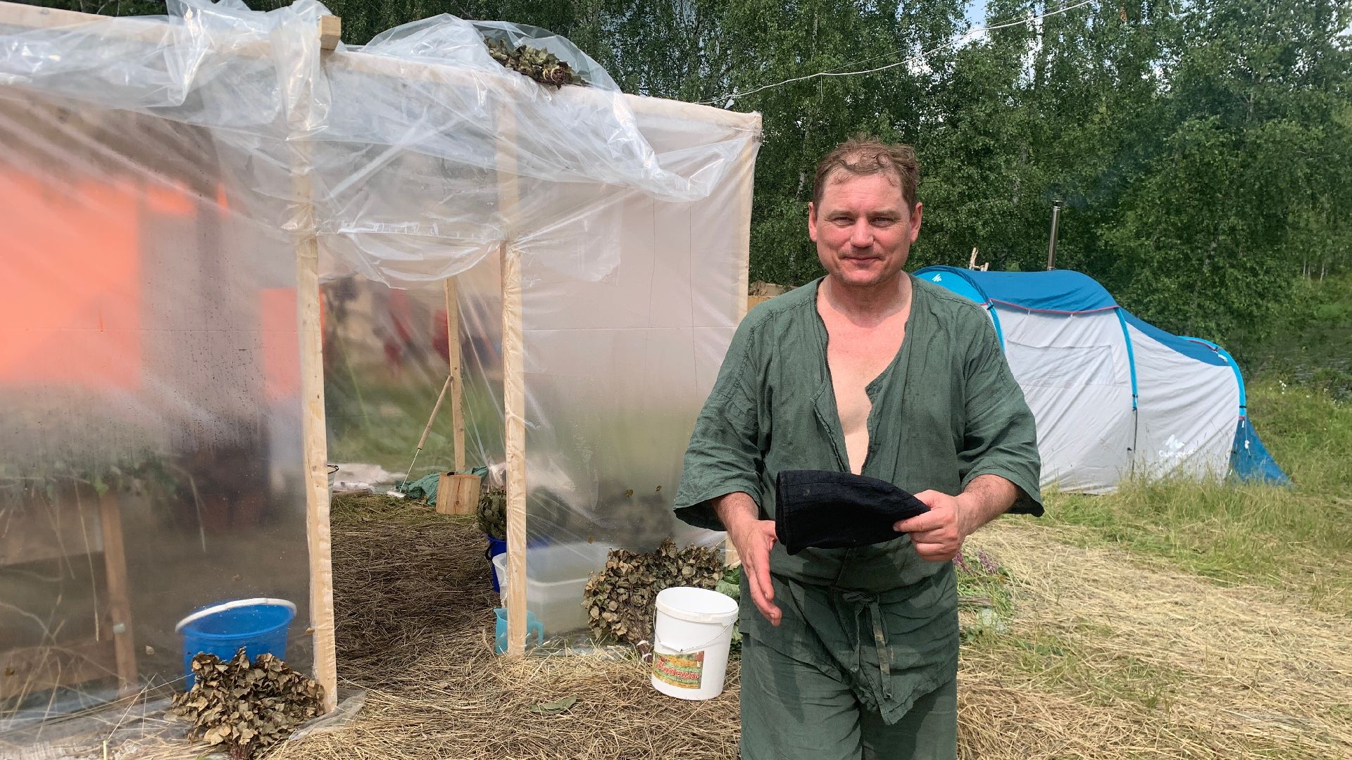 Кашира, Банный Спас, партизанская баня