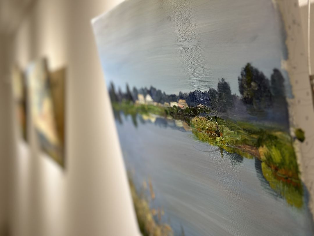 культура, выставка, музей, картины, солнце, художница, картина маслом, Реутов