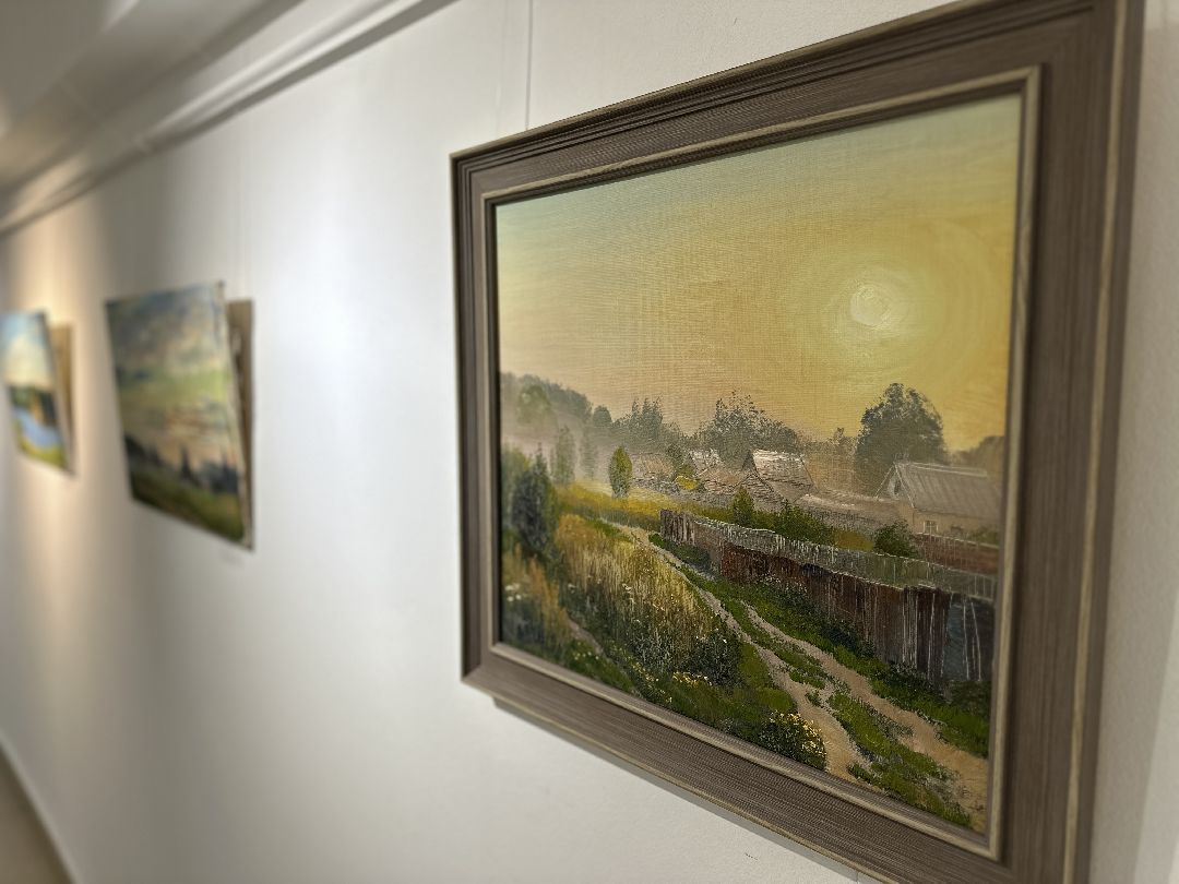 культура, выставка, музей, картины, солнце, художница, картина маслом, Реутов