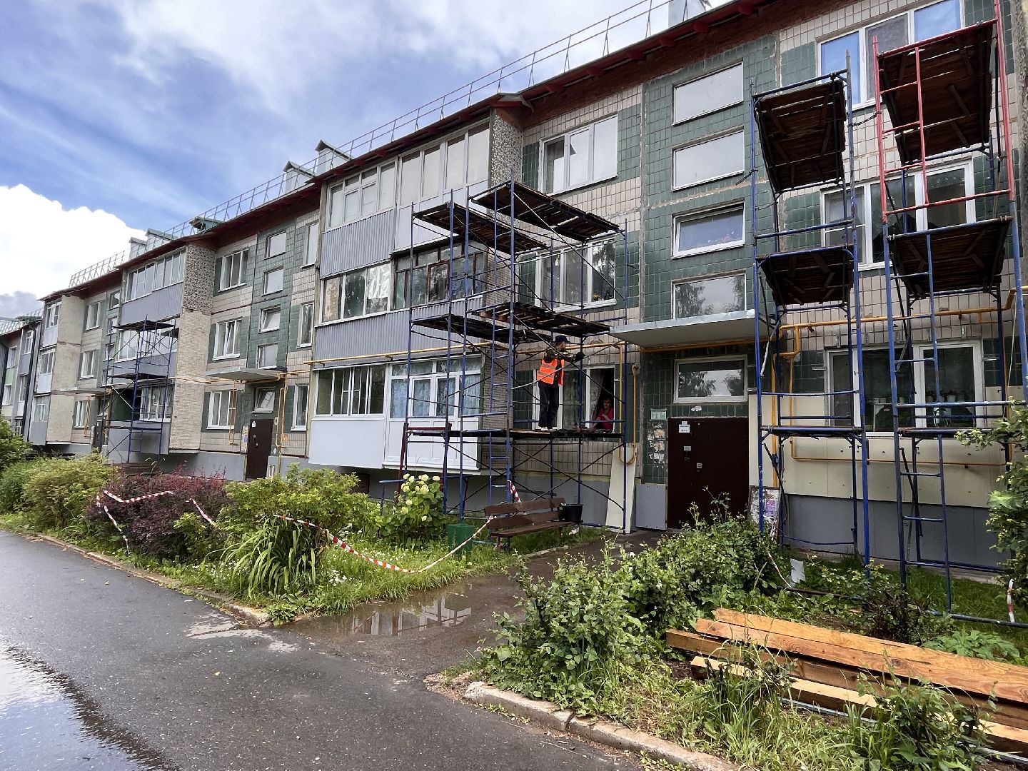 Шаховская, облицовка домов, ремонт