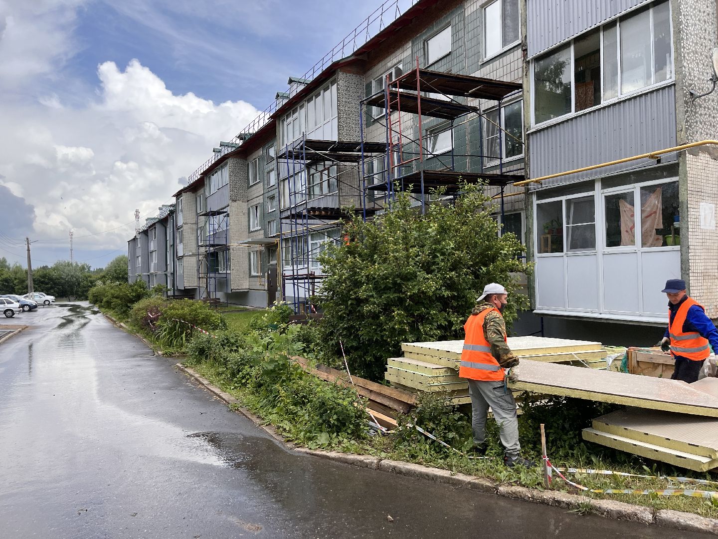 Шаховская, облицовка домов, ремонт