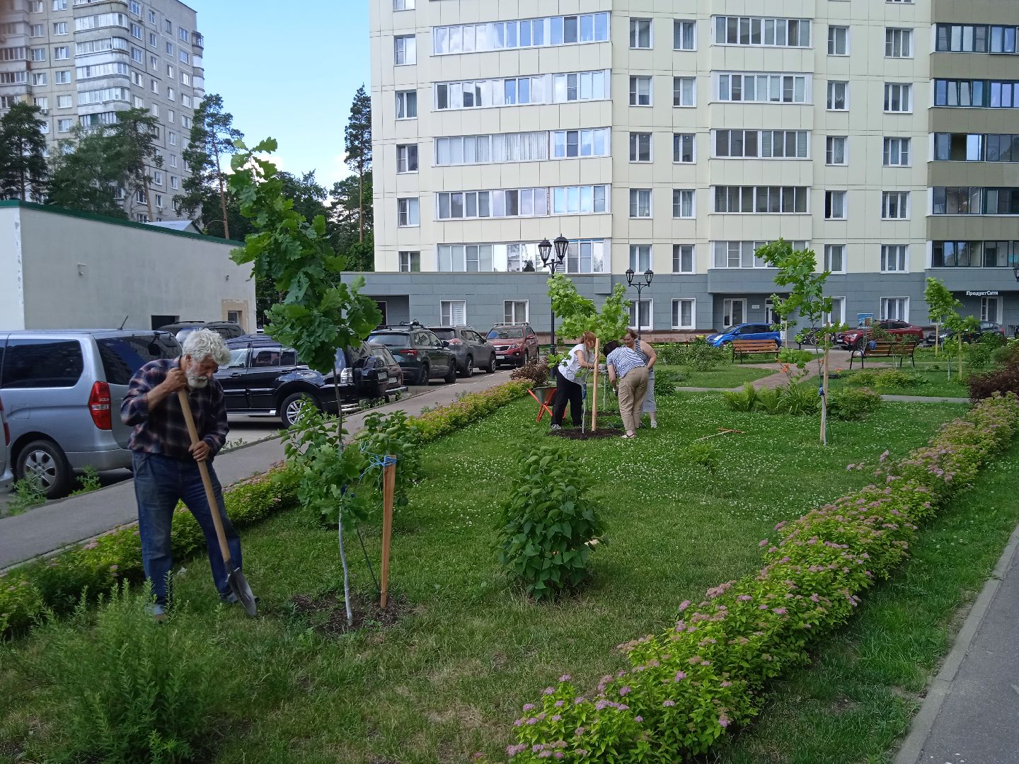 Город-сад, Парк-сити, цветы, волонтёры, посадка