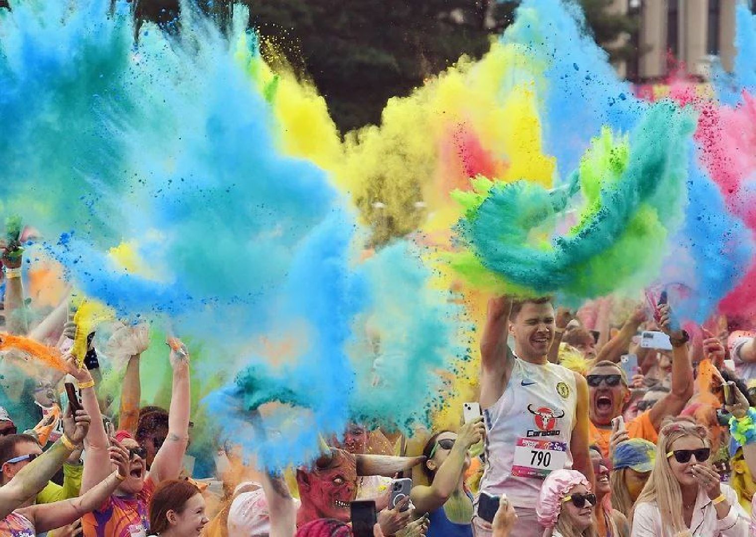 Спорт, медицина, забег, марафон, красочный забег, лето в подмосковье,