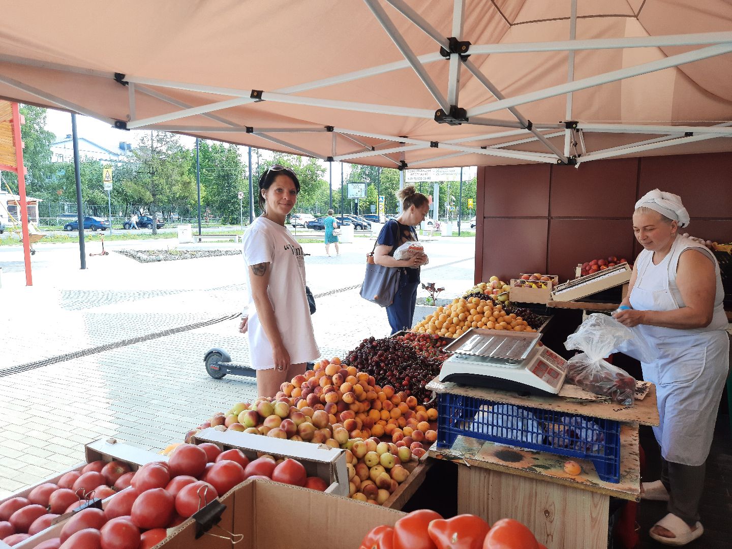 #шатура, #уличная_торговля, #фрукты, #палатки