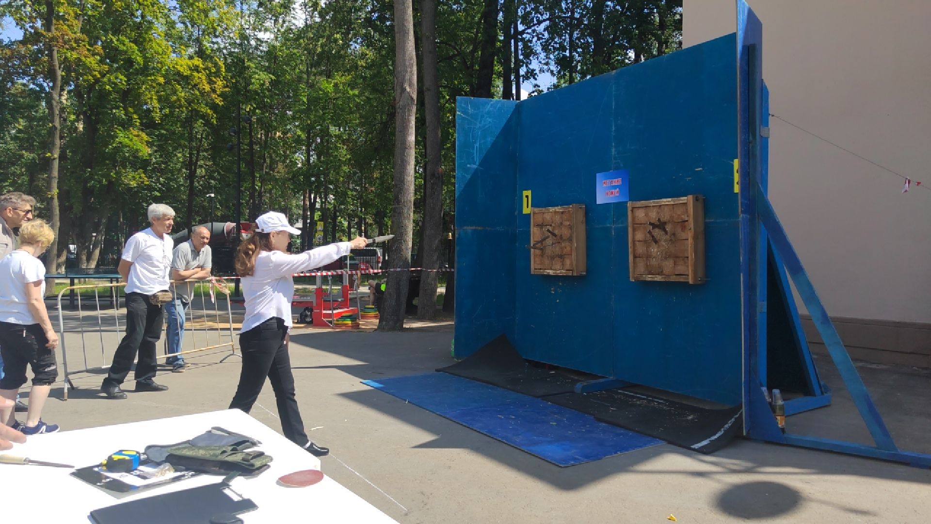 Пушкино, Подмосковье без границ, инвалиды, метание ножа, спорт