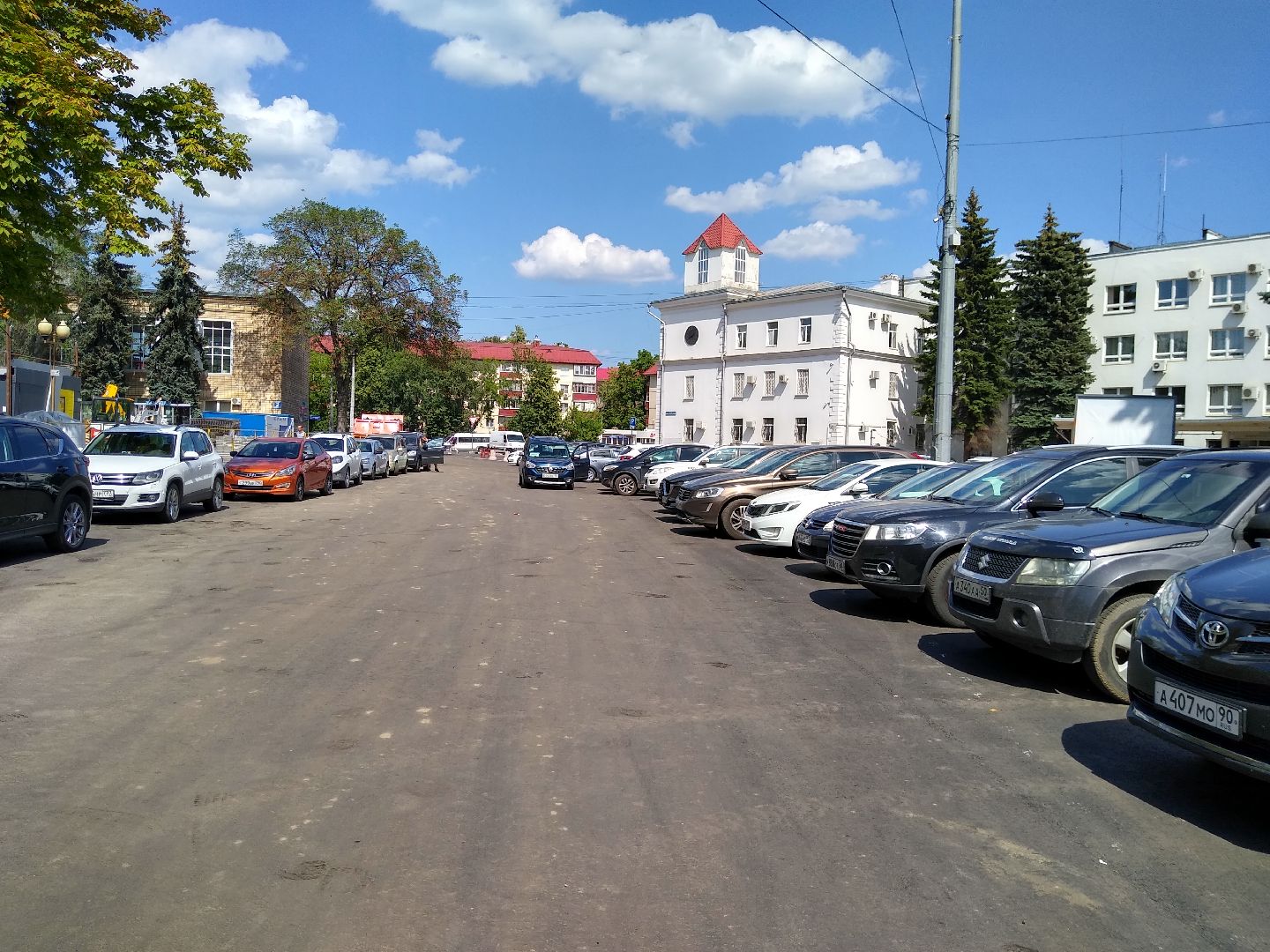 Раменское, дороги, обновление дорожного покрытия на Комсомольской площади