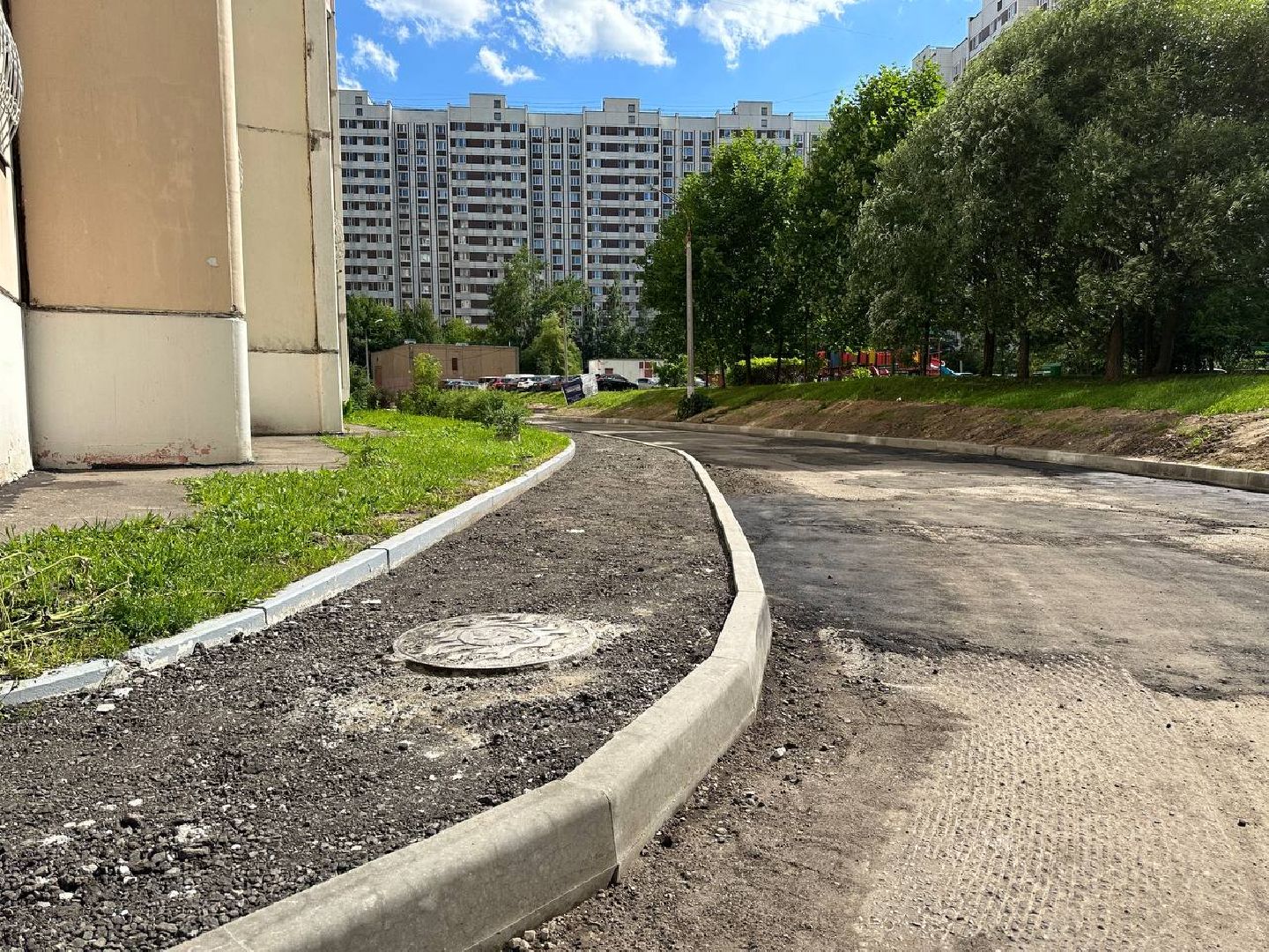 Реутов, благоустройство, народные тропы, асфальт