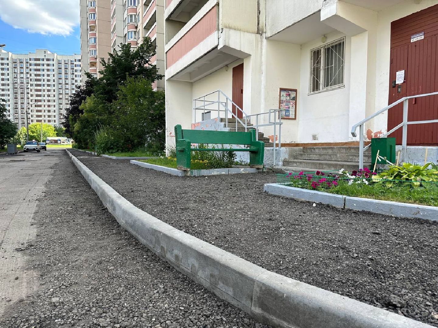 Реутов, благоустройство, народные тропы, асфальт