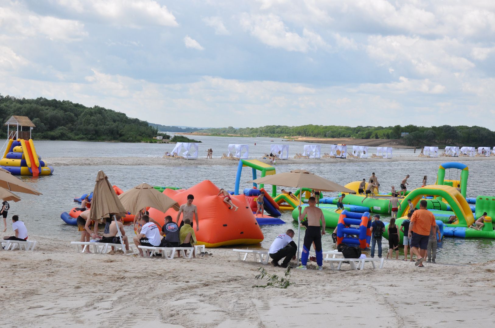 пляж, серпухов, экология, отдых, река, ока,