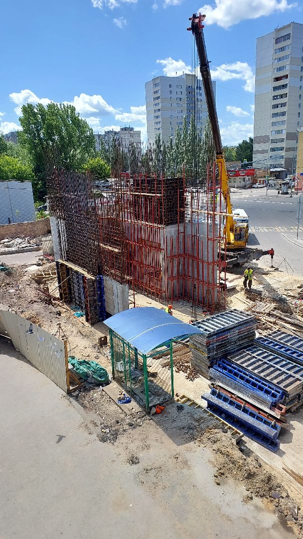 серпухов, железная дорога, вокзал, строительство, пешеходный переход, билетные кассы,