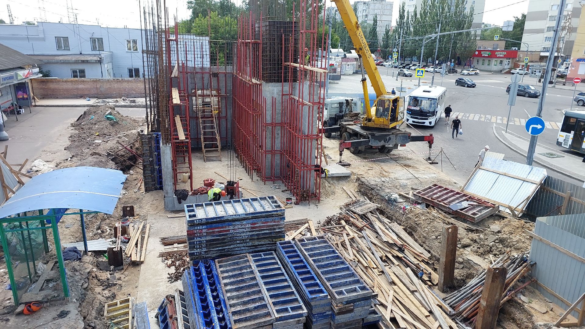 серпухов, железная дорога, вокзал, строительство, пешеходный переход, билетные кассы,