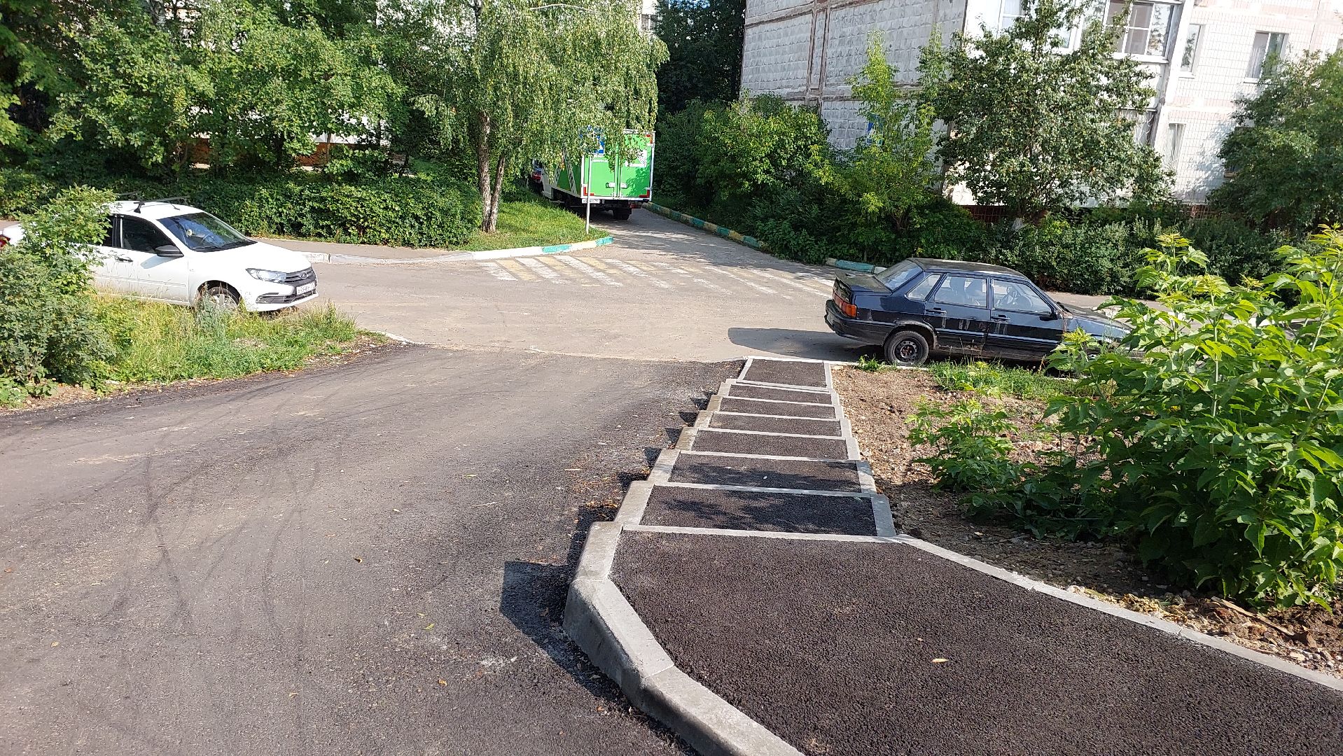 строительство дорог, серпухов, 2-й поселковый переулок, новый асфальт, дороги,