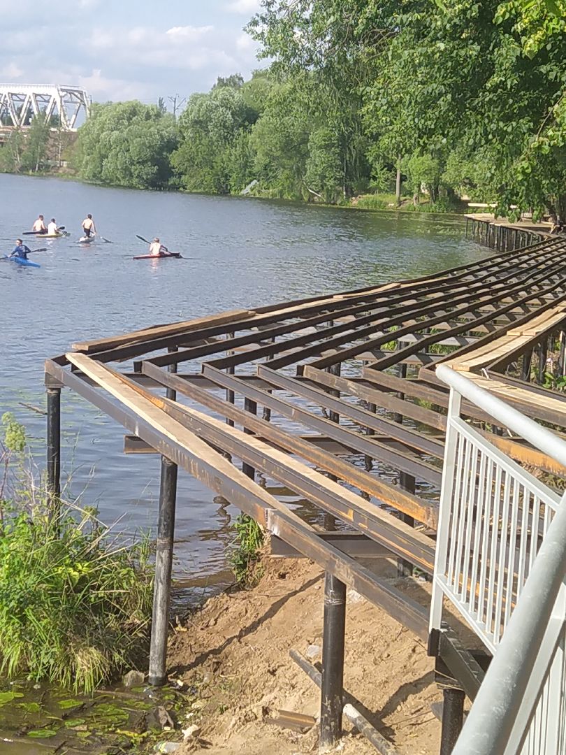 Долгопрудный, водная сцена, амфитеатр, набережная