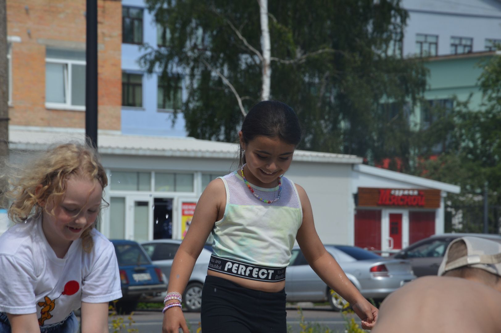 Шатура, фонтан, дети, играют