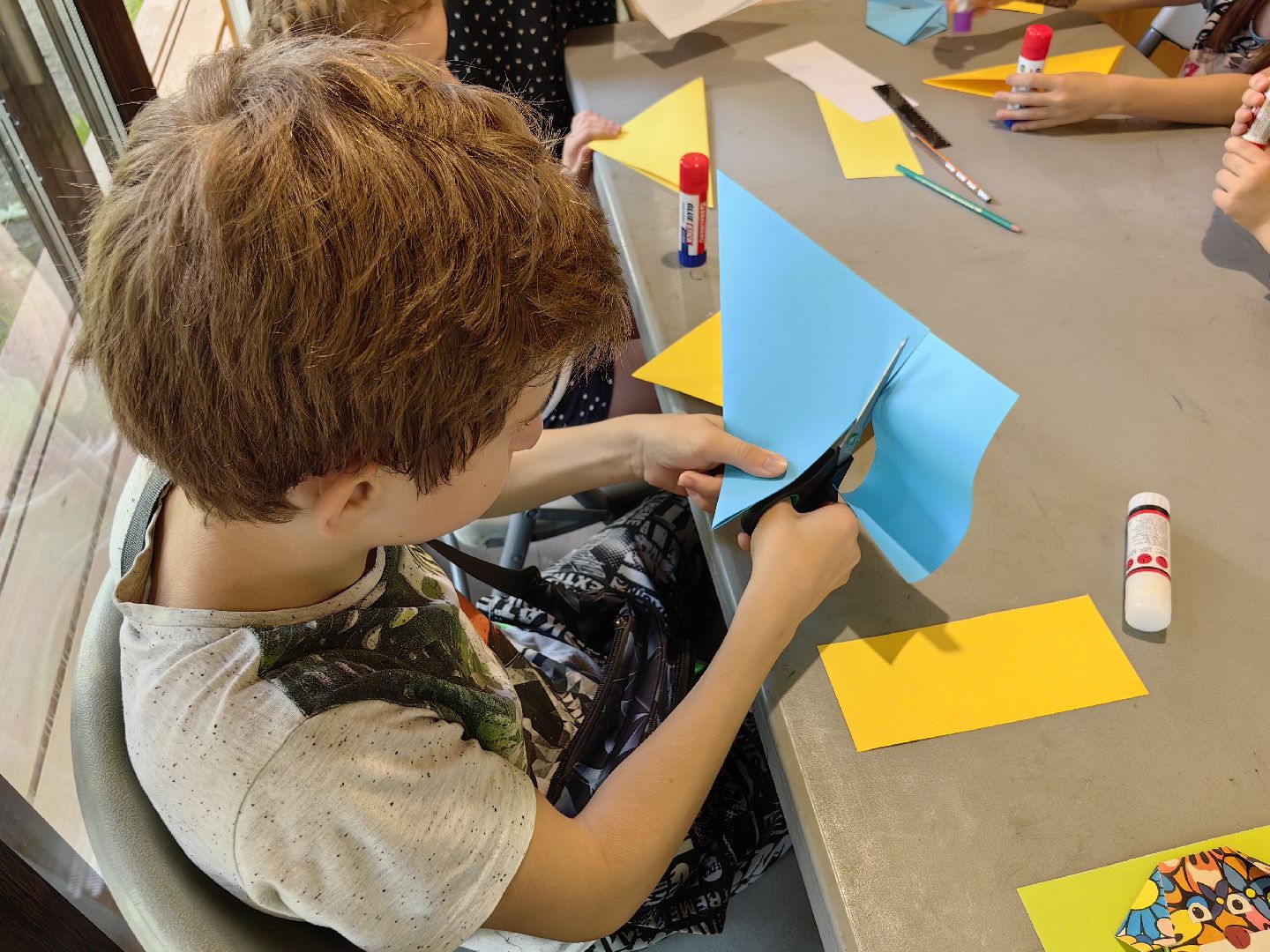 Мастер-класс, оригами, картон, собачка, пёс, парк, дети